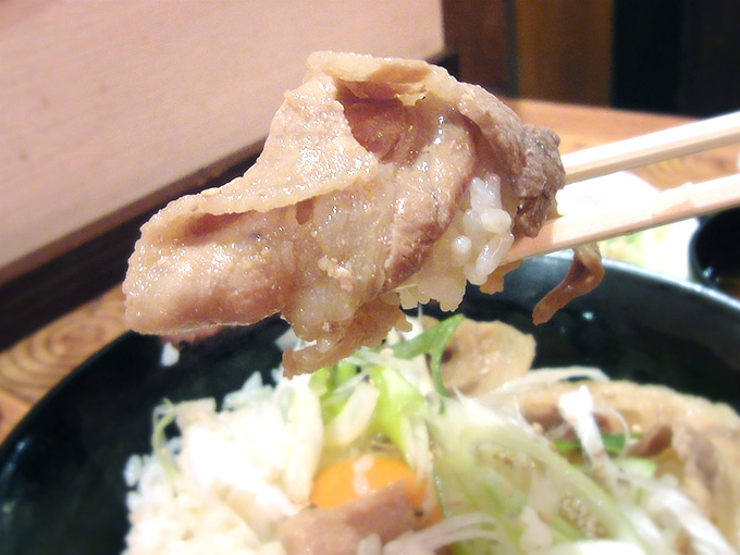 ガッツ豚丼の豚肉
